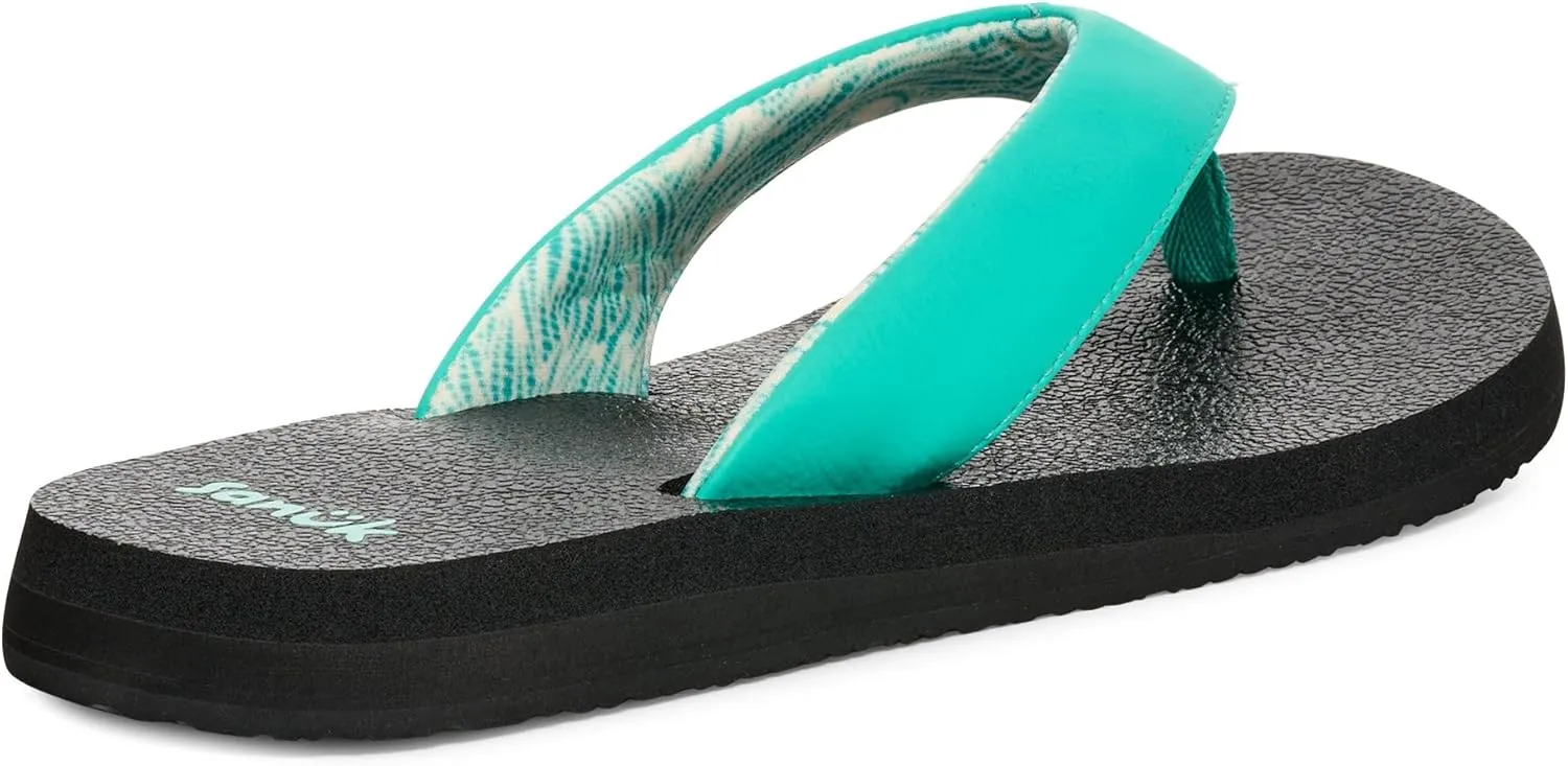 Sanuk Yoga Mat II | Flip Flops for Women | Yoga Sandals For Women | Women's Beach Sandals | Memory Foam Footbed