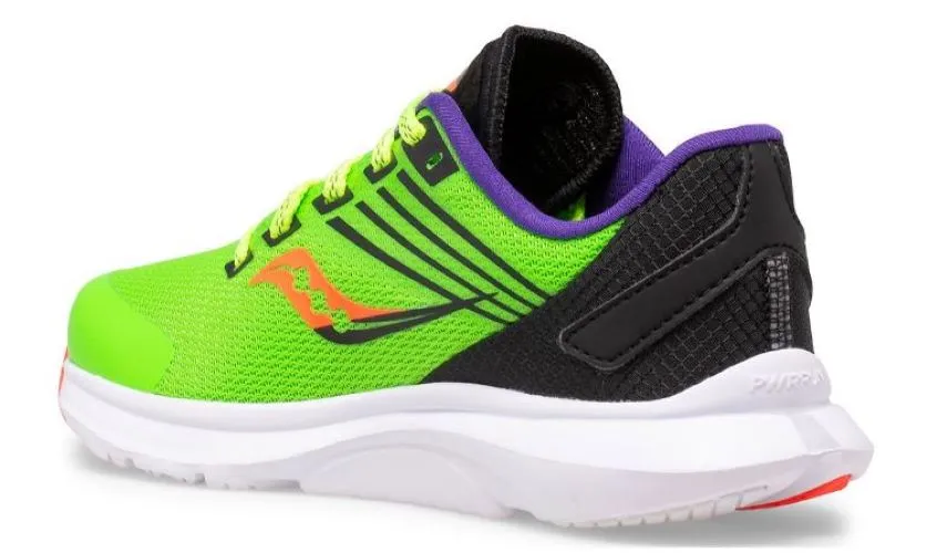 Saucony ViZi Green Purple and Orange Big Kids Kinvara 12 Sneaker SK265363