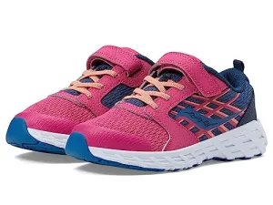 Saucony Wind Alternative Closure 2.0 Sneaker, Navy/Berry, 4.5 US Unisex Big Kid