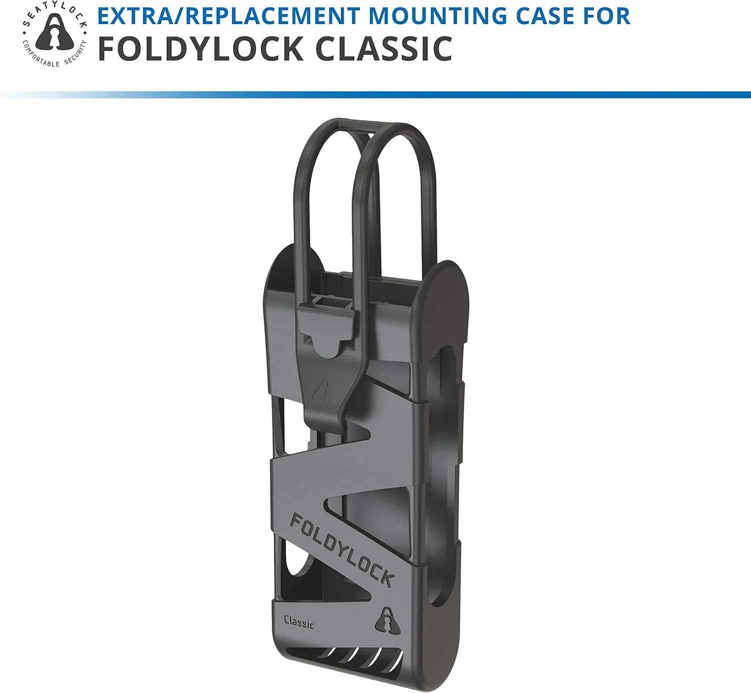 Seatylock FoldyLock Classic Bike Lock Mount Carrying Case - Ultra Lightweight Mounting Bracket Case for FoldyLock Classic Folding Bike Lock - Portable Secure Bicycle Attachment Accessory