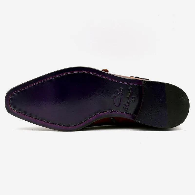 Seduction Styles Men's Handmade Genuine Leather Breathable Casual Shoes