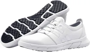 Shoes for Crews LILA Karina, Women's Lightweight Work Shoes, Slip Resistant, Water Resistant, Black, Women's Size 5