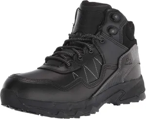 Shoes for Crews Piston Low and Mid, Men's, Women's, Unisex Soft Toe Slip Resistant Work Shoes, Water Resistant, Black