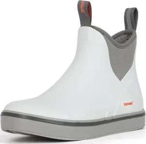 Showave Men's Deck Boots Waterproof Ankle Rubber Rain Boots Non-slip Boat Booties for Sailing Fishing and Outdoors