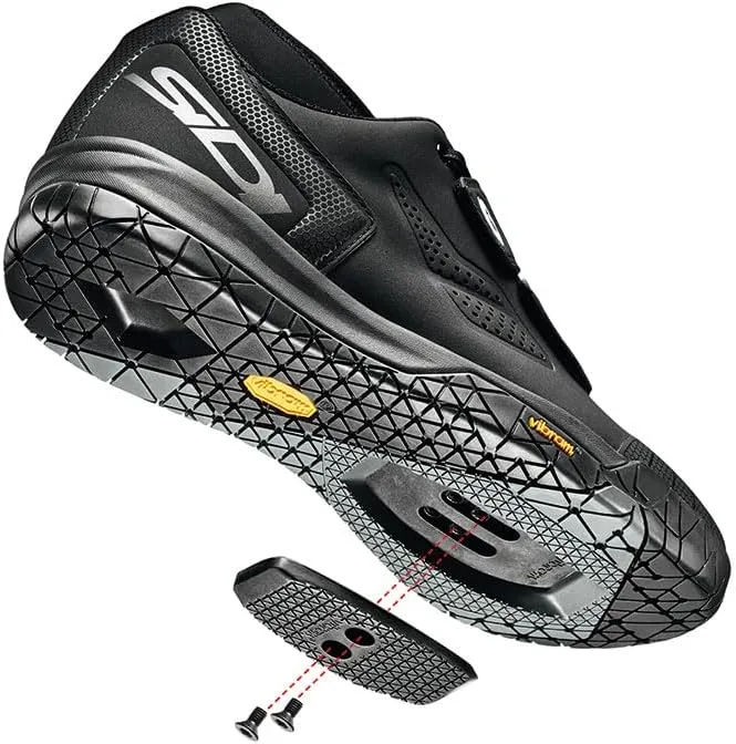 SiDI | All Mountain Shoes, Professional Men's Road Bike Shoes SDS DIMARO TRAIL, Laces and Velcro Straps, Vibram Sole
