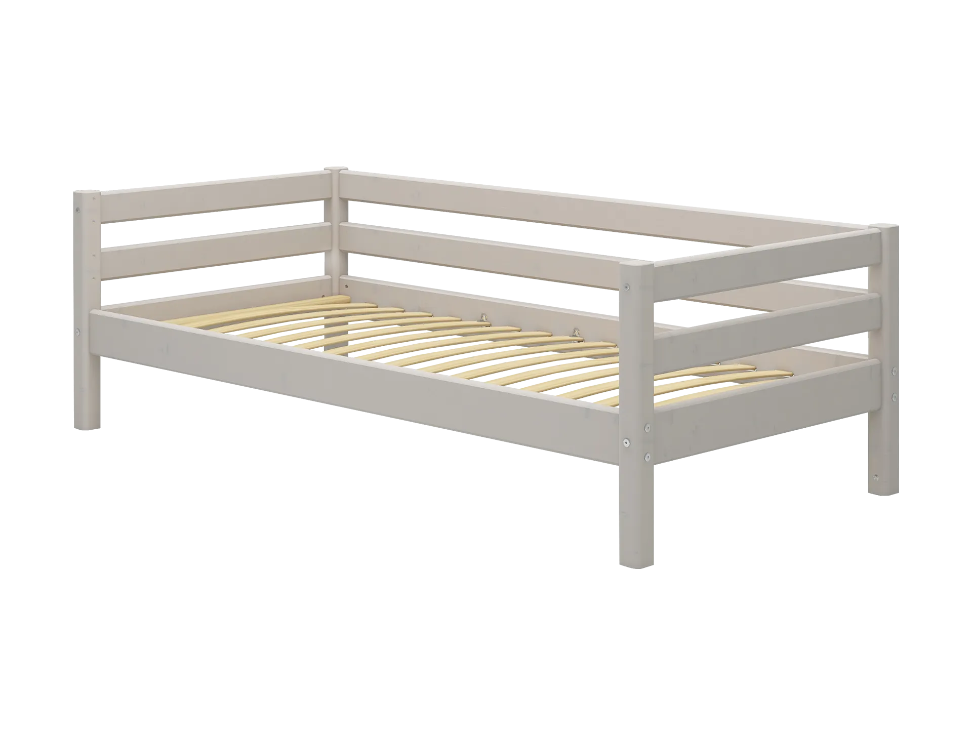 Single Bed, 90x200 cm, Grey