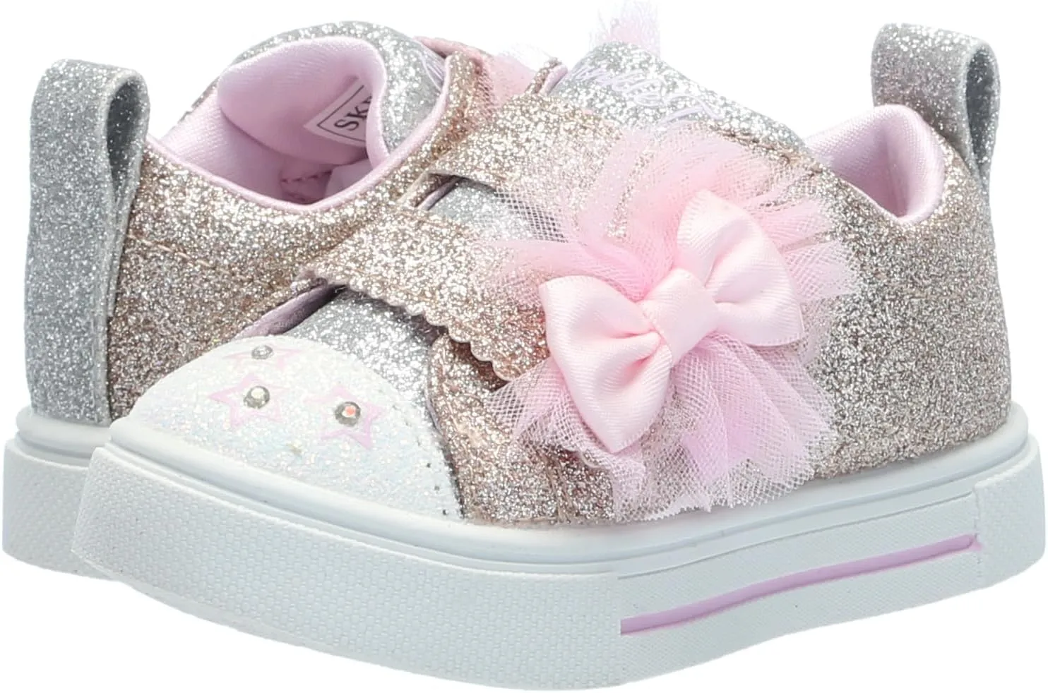 Skechers girls Twinkle Sparks Glitter Gems sneaker