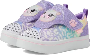 Skechers Girls Twinkle Sparks-Sequin Flash Sneaker, Light Blue/Multi, 10 Toddler