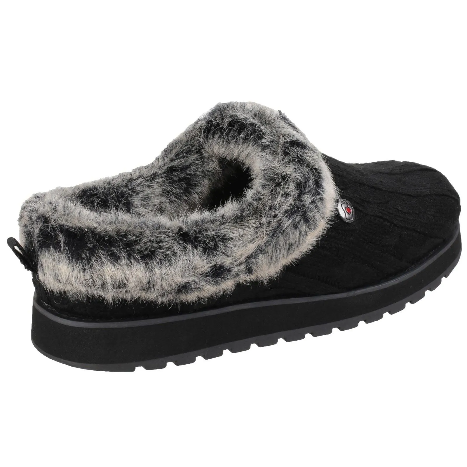 Skechers Women's Keepsakes Ice Angel Mule Slipper in Black