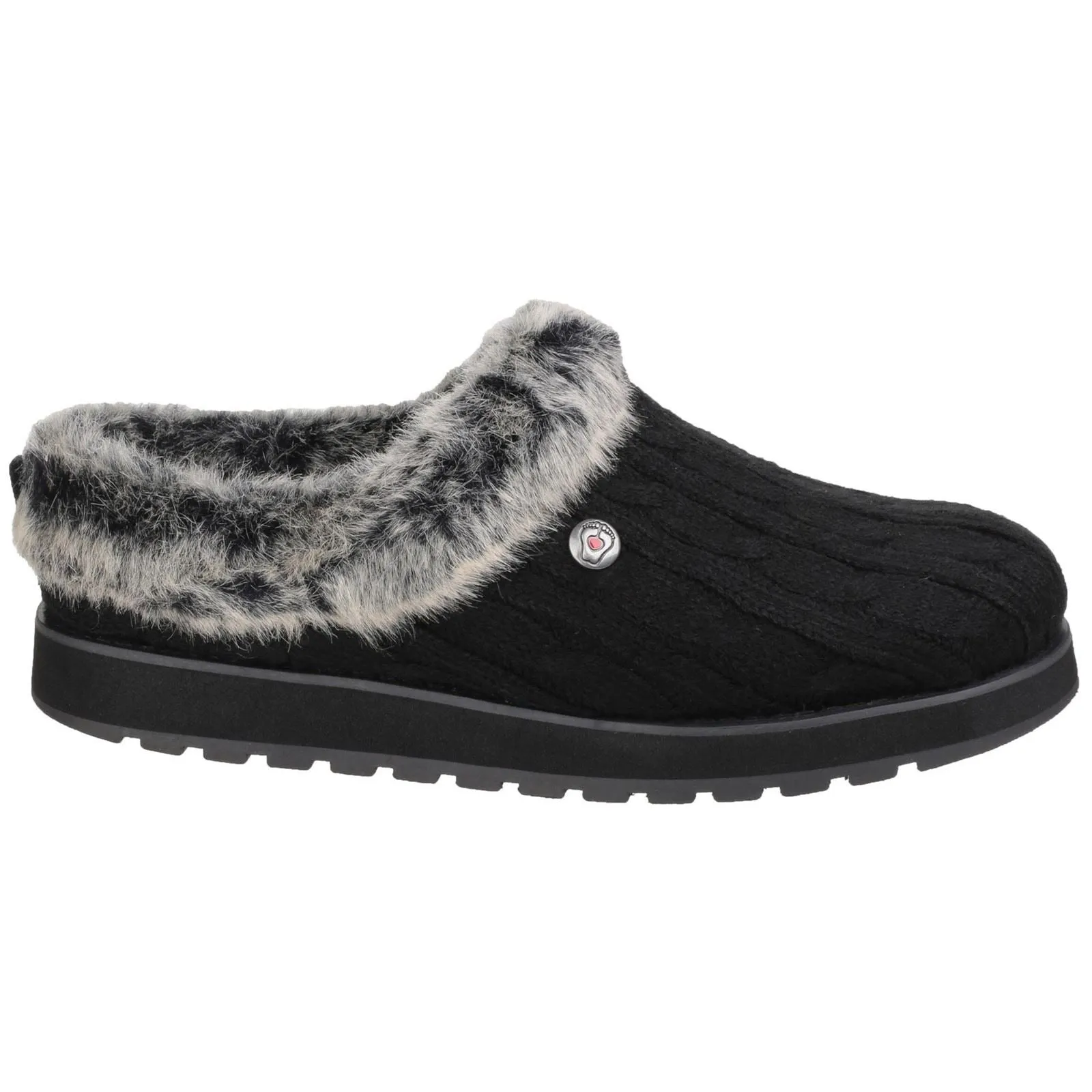 Skechers Women's Keepsakes Ice Angel Mule Slipper in Black