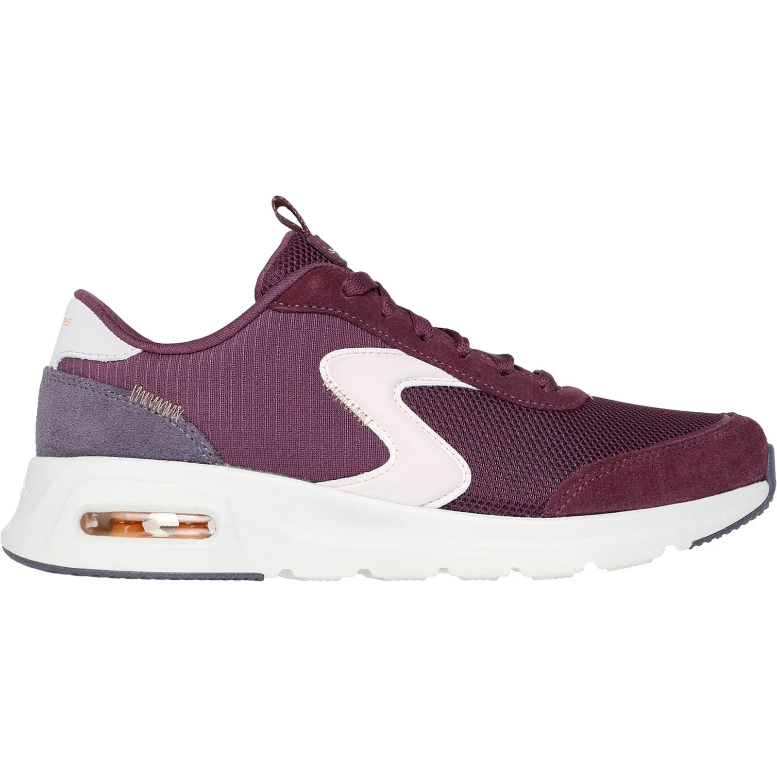 Skechers Women's Skech-Air Court Air Wave Trainers in Burgundy/Multi
