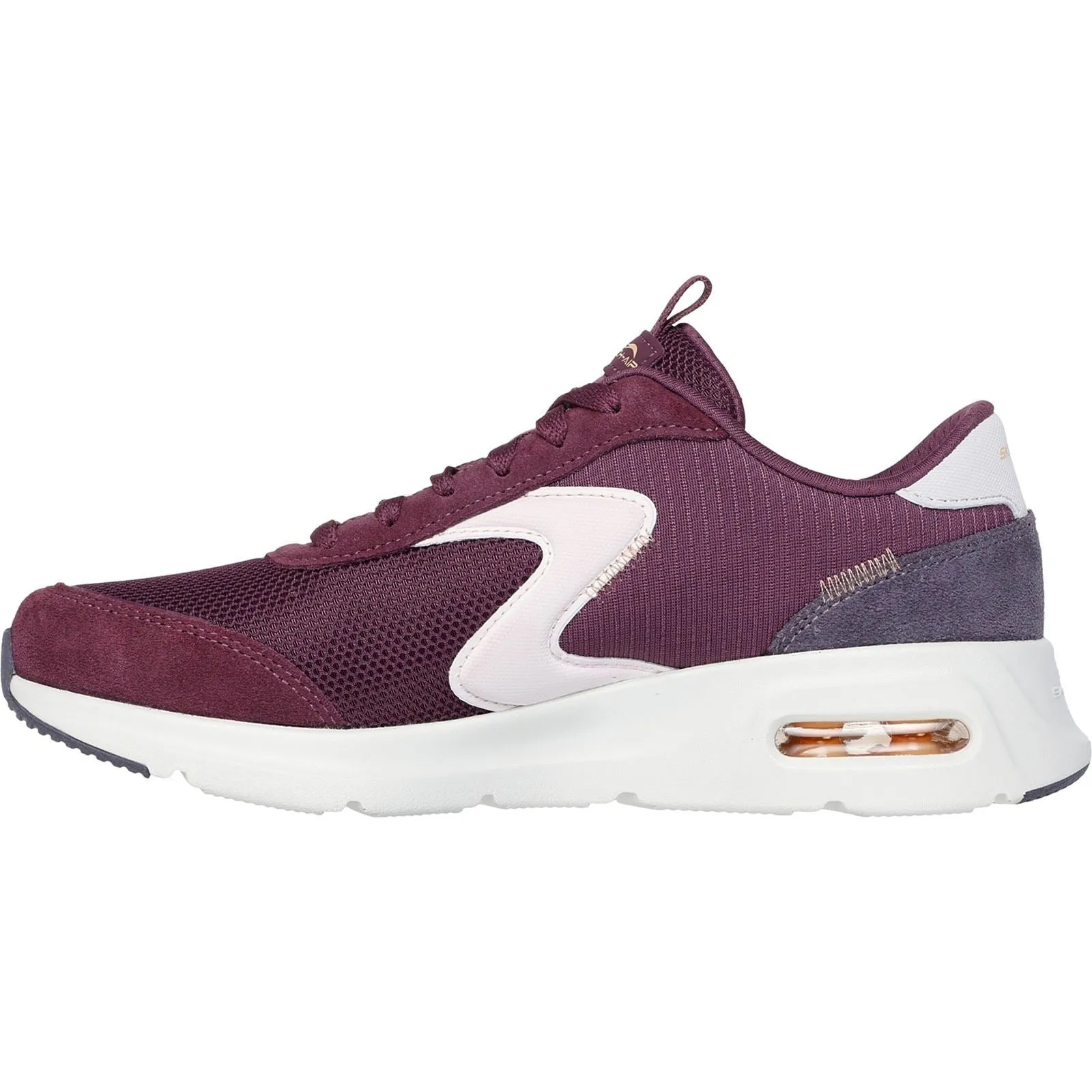 Skechers Women's Skech-Air Court Air Wave Trainers in Burgundy/Multi