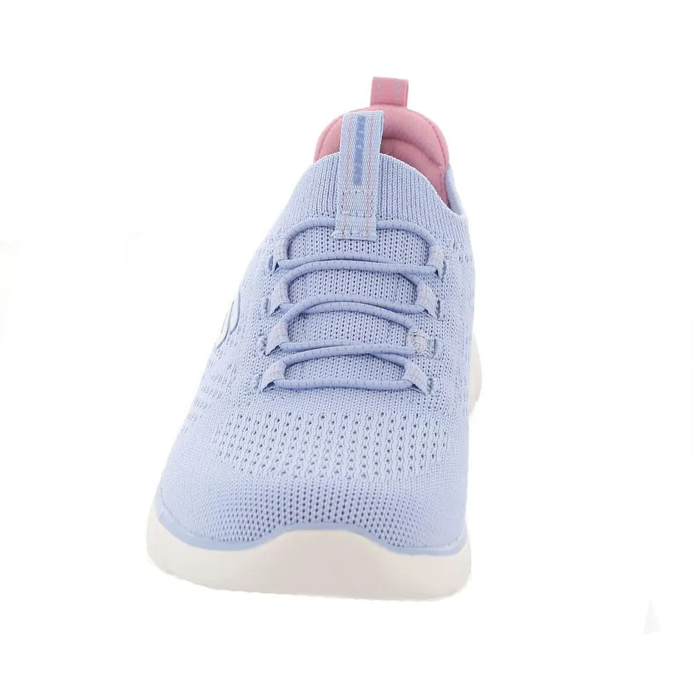 Skechers Women's, Summits - Artistry Chic Sneaker 8.5 Light Blue/Multi=lbmt