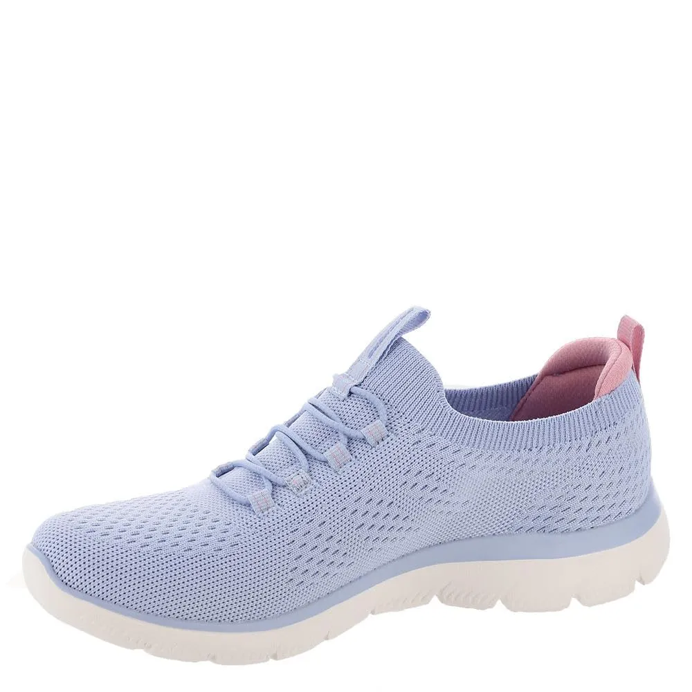 Skechers Women's, Summits - Artistry Chic Sneaker 8.5 Light Blue/Multi=lbmt