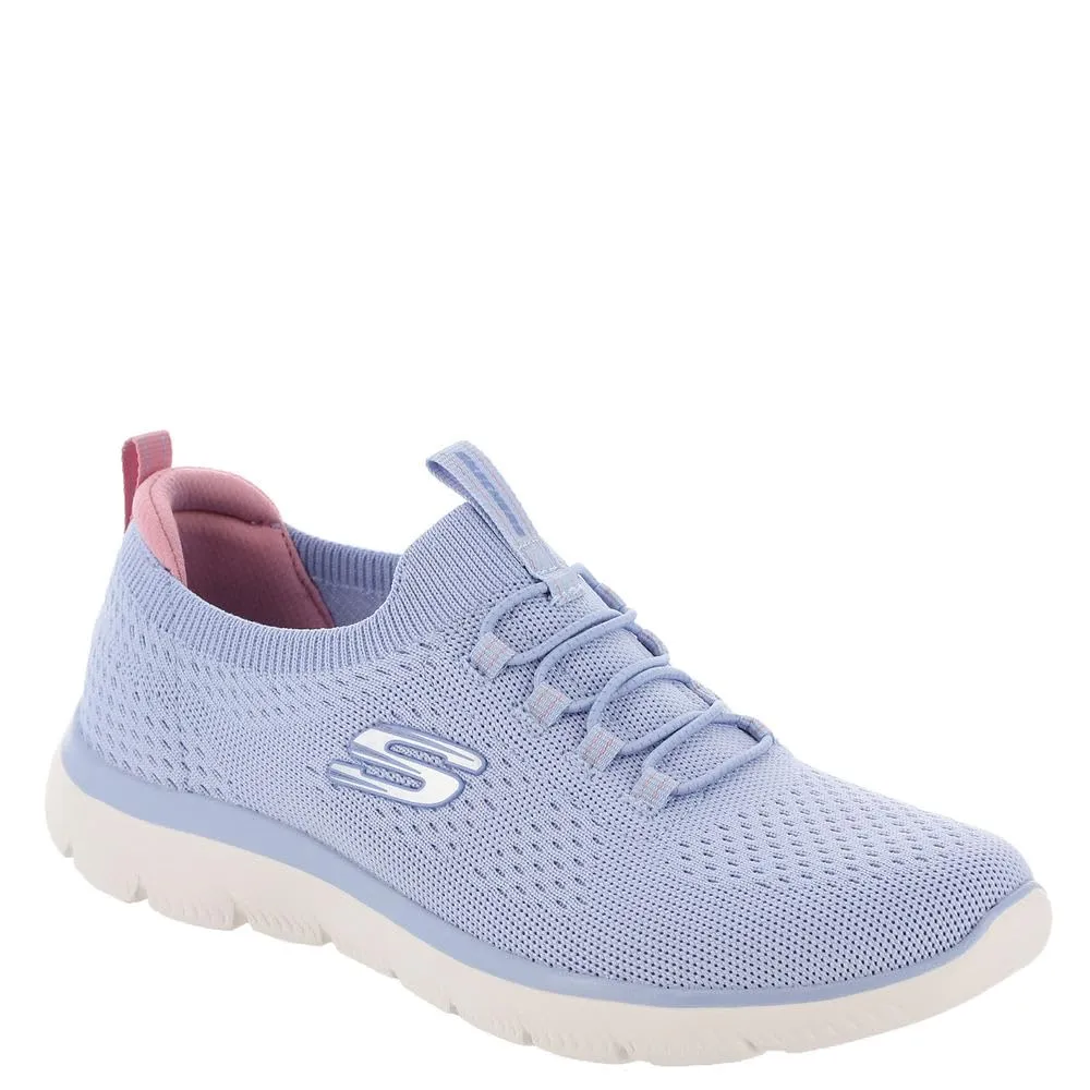 Skechers Women's, Summits - Artistry Chic Sneaker 8.5 Light Blue/Multi=lbmt