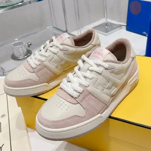 SNEAKER Technologically advanced WHITE AND CALFSKIN PINK Optimized CASUAL FENDI SUEDE FENDI LIGHT IN