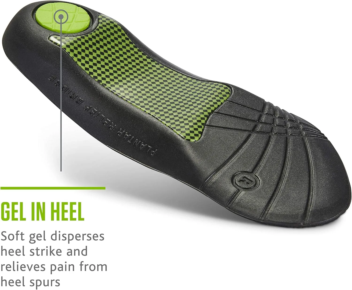 Sof Sole Insoles Men's PLANTAR FASCIA Support 3/4 Length Gel Shoe Insert