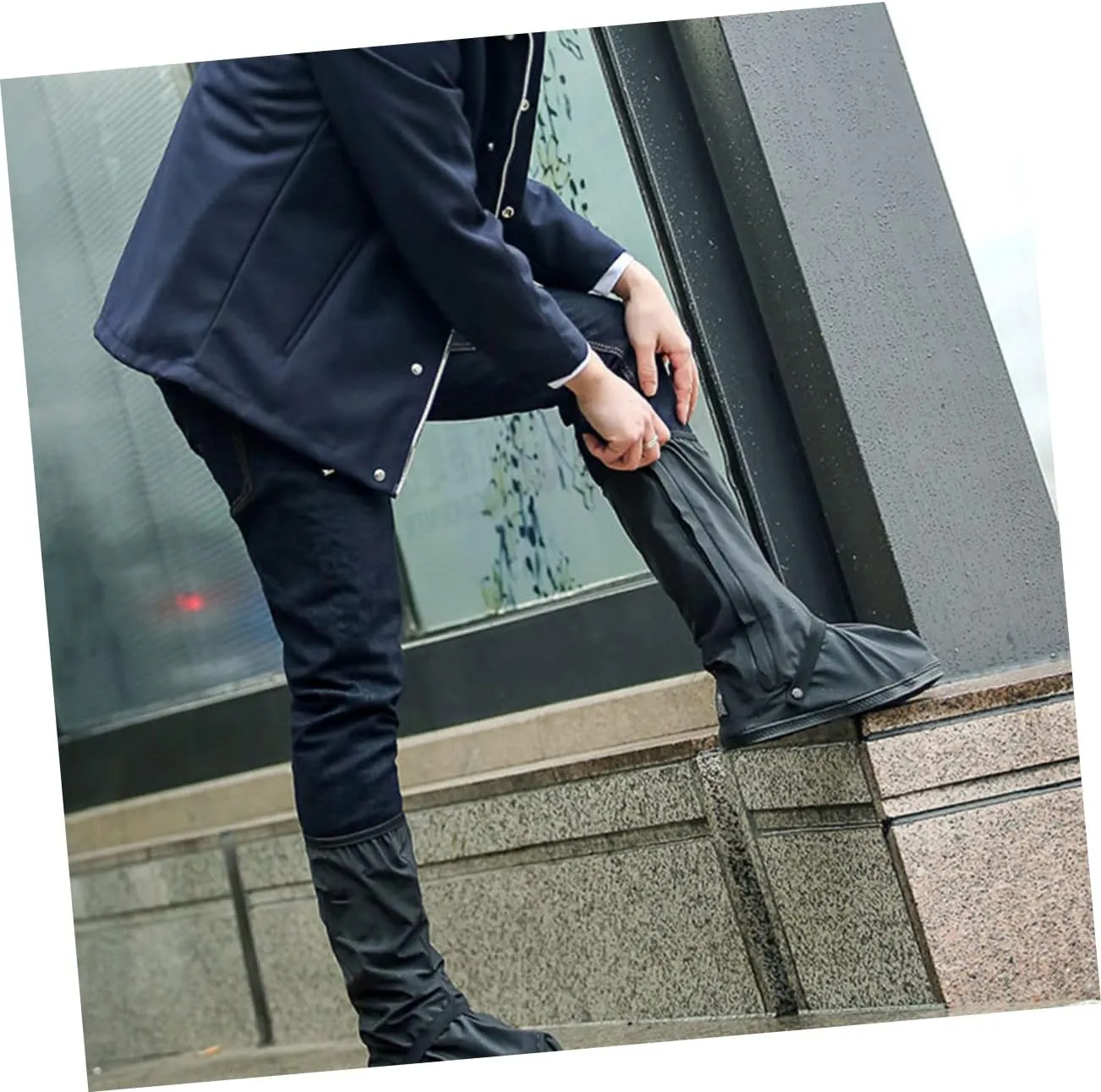 Sosoport Anti-Slip Shoe Cover Dirt Bike Cover for Scooter Accessories Cycle Waterproof Outdoor Rainproof