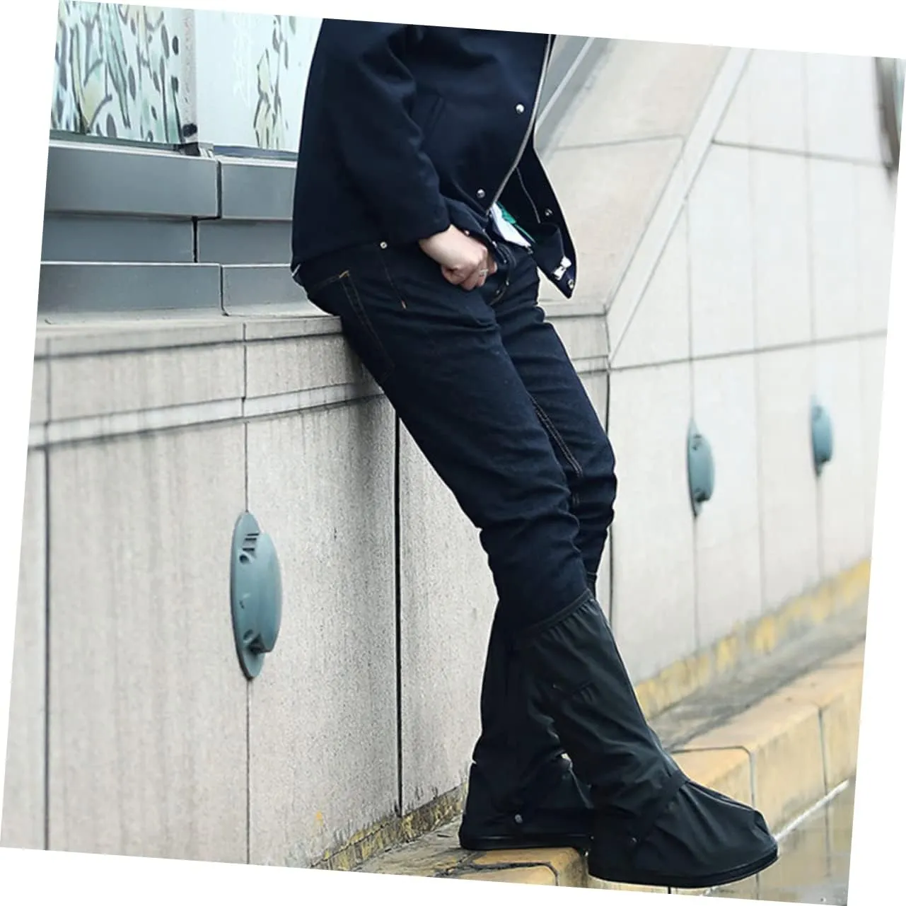 Sosoport Anti-Slip Shoe Cover Dirt Bike Cover for Scooter Accessories Cycle Waterproof Outdoor Rainproof