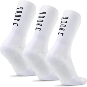 Souke Sports Crew Cycling Socks for Men and Women, Breathable Cushioned Moisture Wicking Athletic Compression Socks