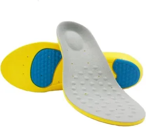 Sport Breathable Insole Soft Foot Care Shoe Inserts Pad Shoe Cool Deodorant Orthotic PU Insole Tool(Large)