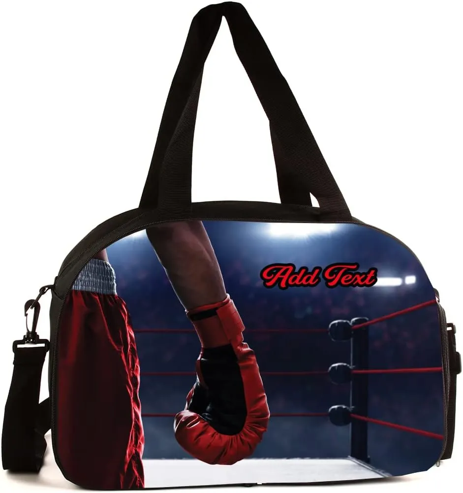 Sport Gym Duffel Bag Personalized Customized - Boxing Ring