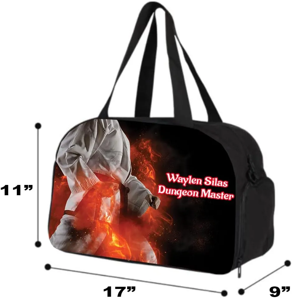 Sport Gym Duffel Bag Personalized Customized - Martial Arts 17"