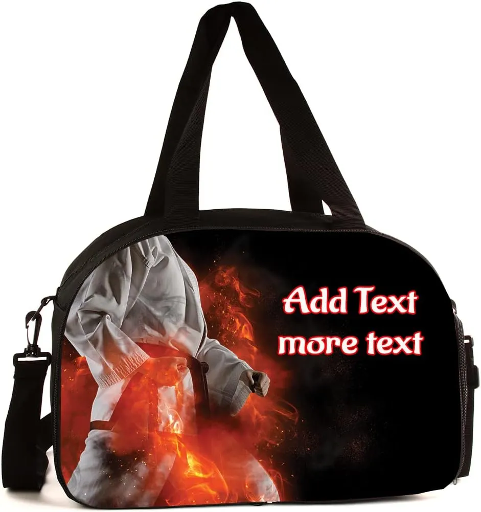 Sport Gym Duffel Bag Personalized Customized - Martial Arts 17"