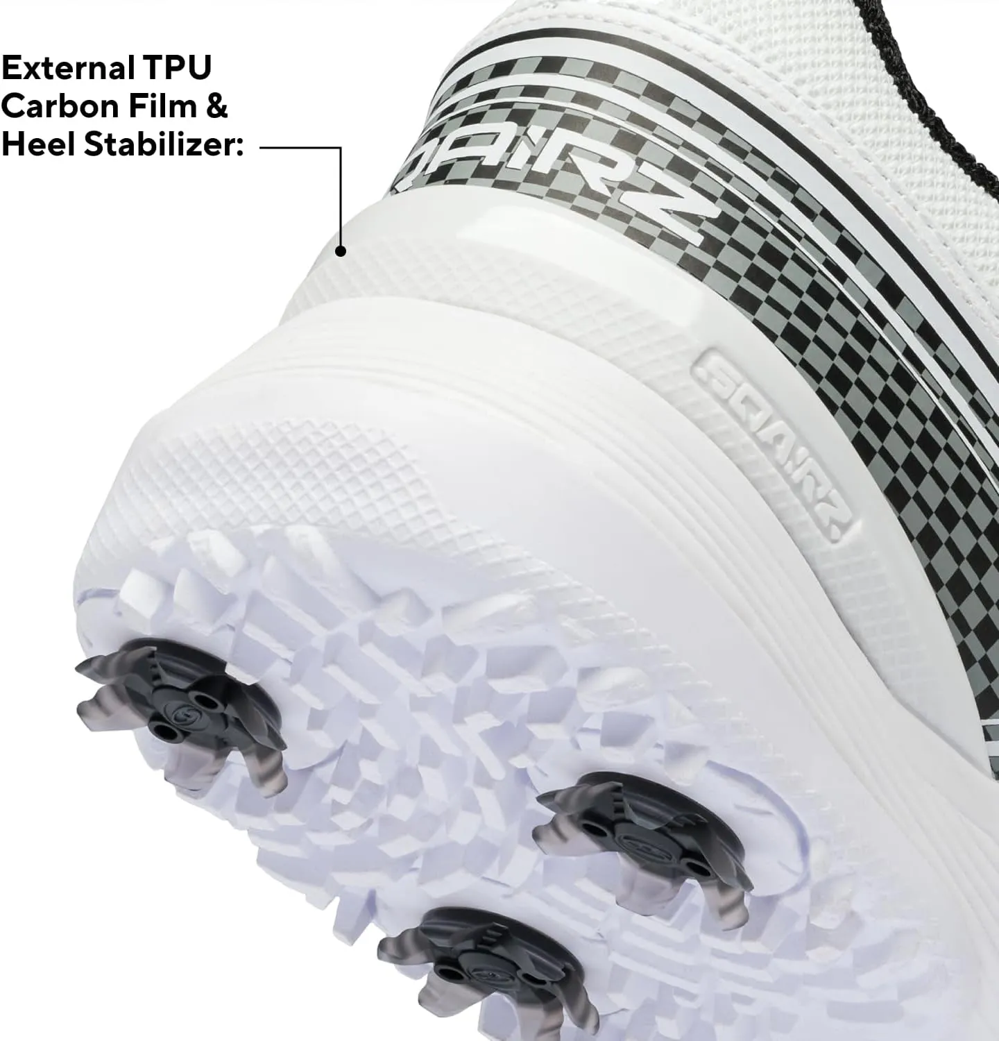 SQAIRZ Speed ProS2 Men's Athletic Golf Shoes, Designed for Balance & Performance, Replaceable Spikes, Waterproof