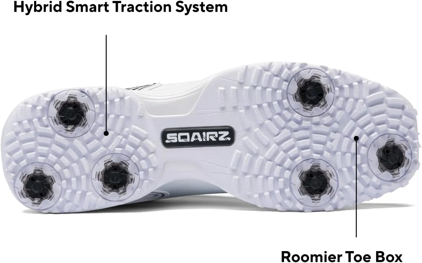 SQAIRZ Speed ProS2 Men's Athletic Golf Shoes, Designed for Balance & Performance, Replaceable Spikes, Waterproof