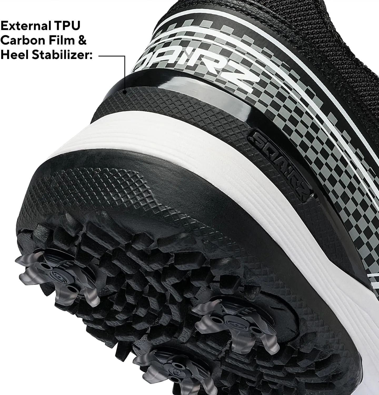 SQAIRZ Speed ProS2 Men's Athletic Golf Shoes, Designed for Balance & Performance, Replaceable Spikes, Waterproof