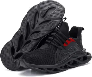 Steel Toe Safety Shoes for Men Women Work Sneakers Breathable Lightweight Industrial & Construction Shoe