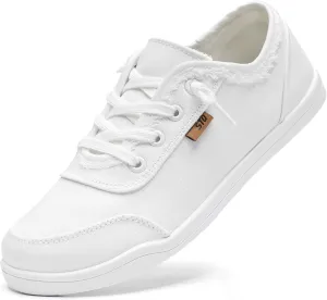 STQ Women Slip On Shoeswith Orthopedic Insole Low Top Classic Fashion Canvas Sneakers | Plantar Fasciitis Shoes