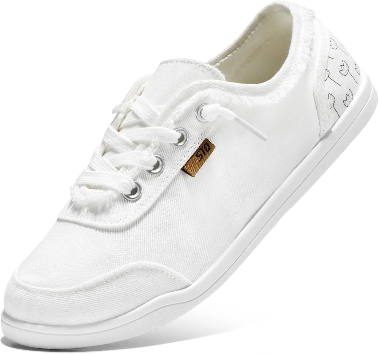 STQ Women Slip On Shoeswith Orthopedic Insole Low Top Classic Fashion Canvas Sneakers | Plantar Fasciitis Shoes