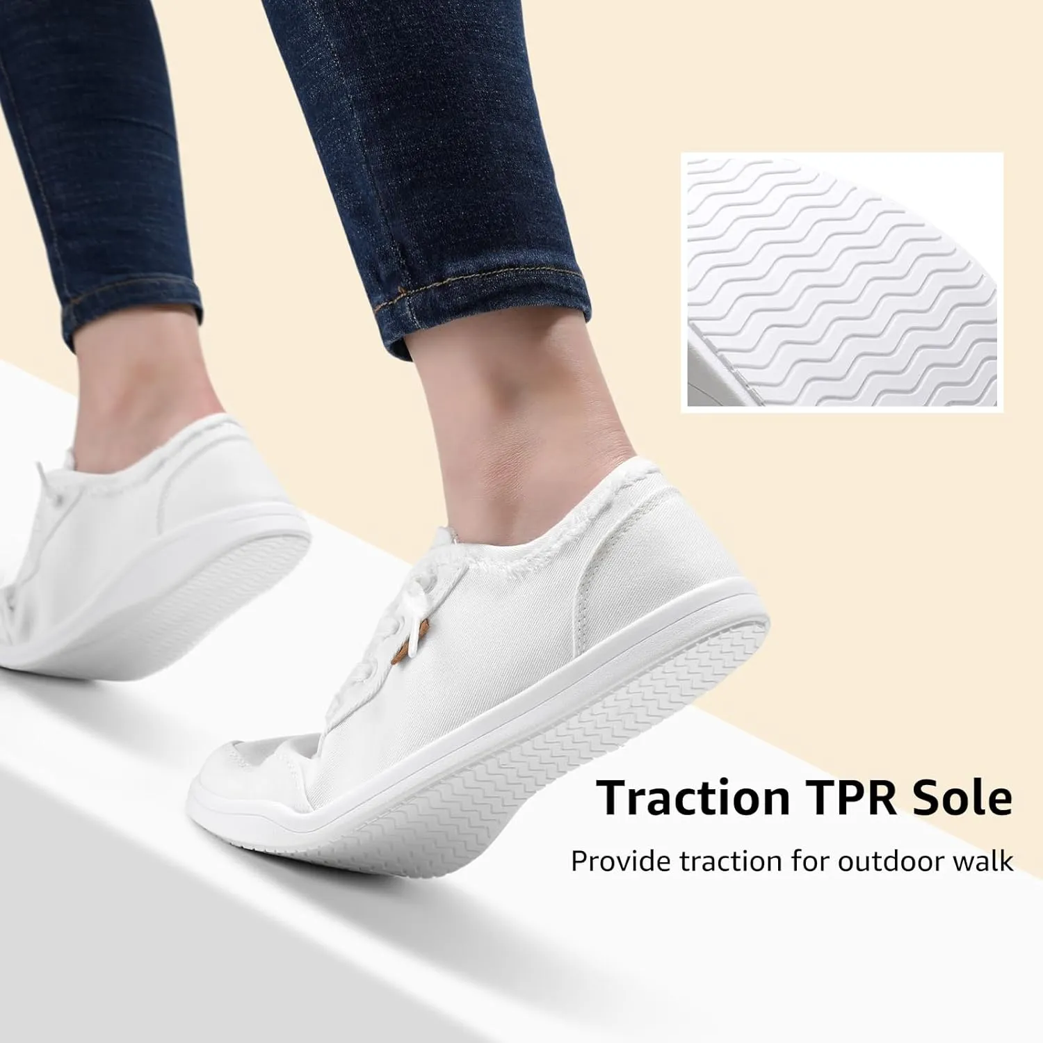 STQ Women Slip On Shoeswith Orthopedic Insole Low Top Classic Fashion Canvas Sneakers | Plantar Fasciitis Shoes