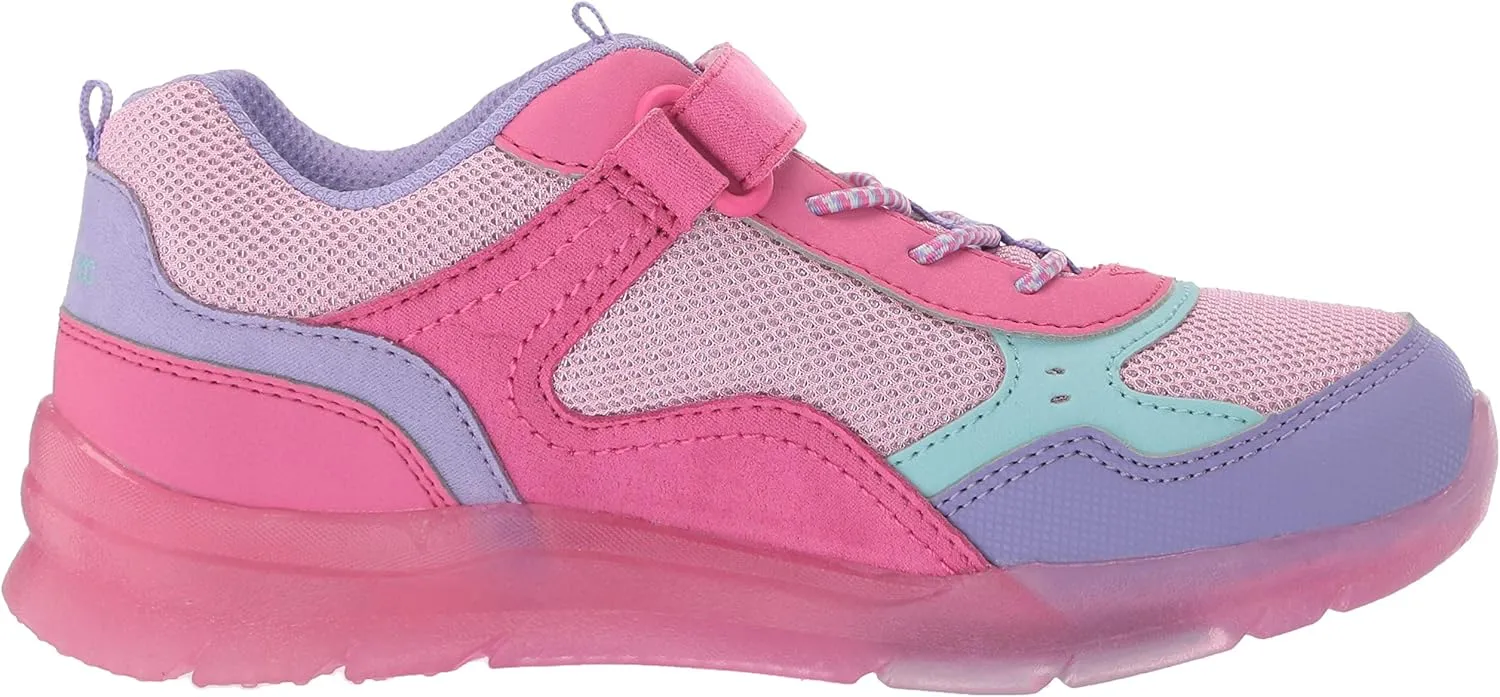 Stride Rite Girl's Marcel Anti-Microbial Dual Width Insole Lighted Athletic Sneaker