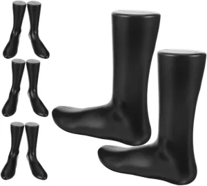 Sturdy Plastic Foot Mannequin Sock Display Stand for Women's Socks 4pcs Sock Foot Model Dress Mannequ