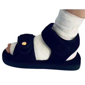 Surgical Shoe Walking Cast Shoe, Post-op Shoe for Broken Foot or Toe, Lightweight Medical Walking Boot with Adjustable Strap for Post Surgery, Fractured Foot, Sprains - Left or Right Foot (Large)