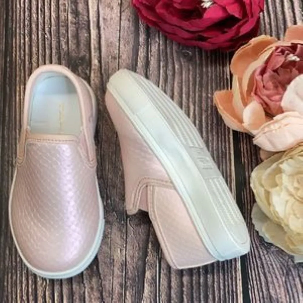 Tahari Light Pastel Pink Snaine-T Kids Slip-on Sneakers