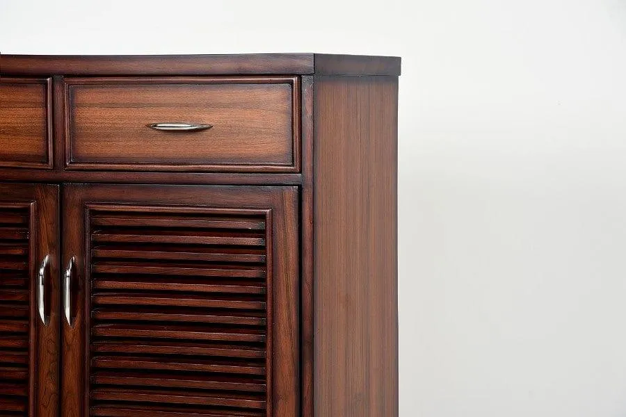 Teak Wood Meenakshi Cabinet Shoe Rack