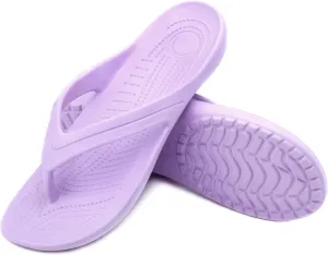 Temi Women's Flip Flops,Soft Lightweight Sandals for Women Anti Slip Casual Slippers Shower Beach Pool Bathroom Flat Slides Shoes
