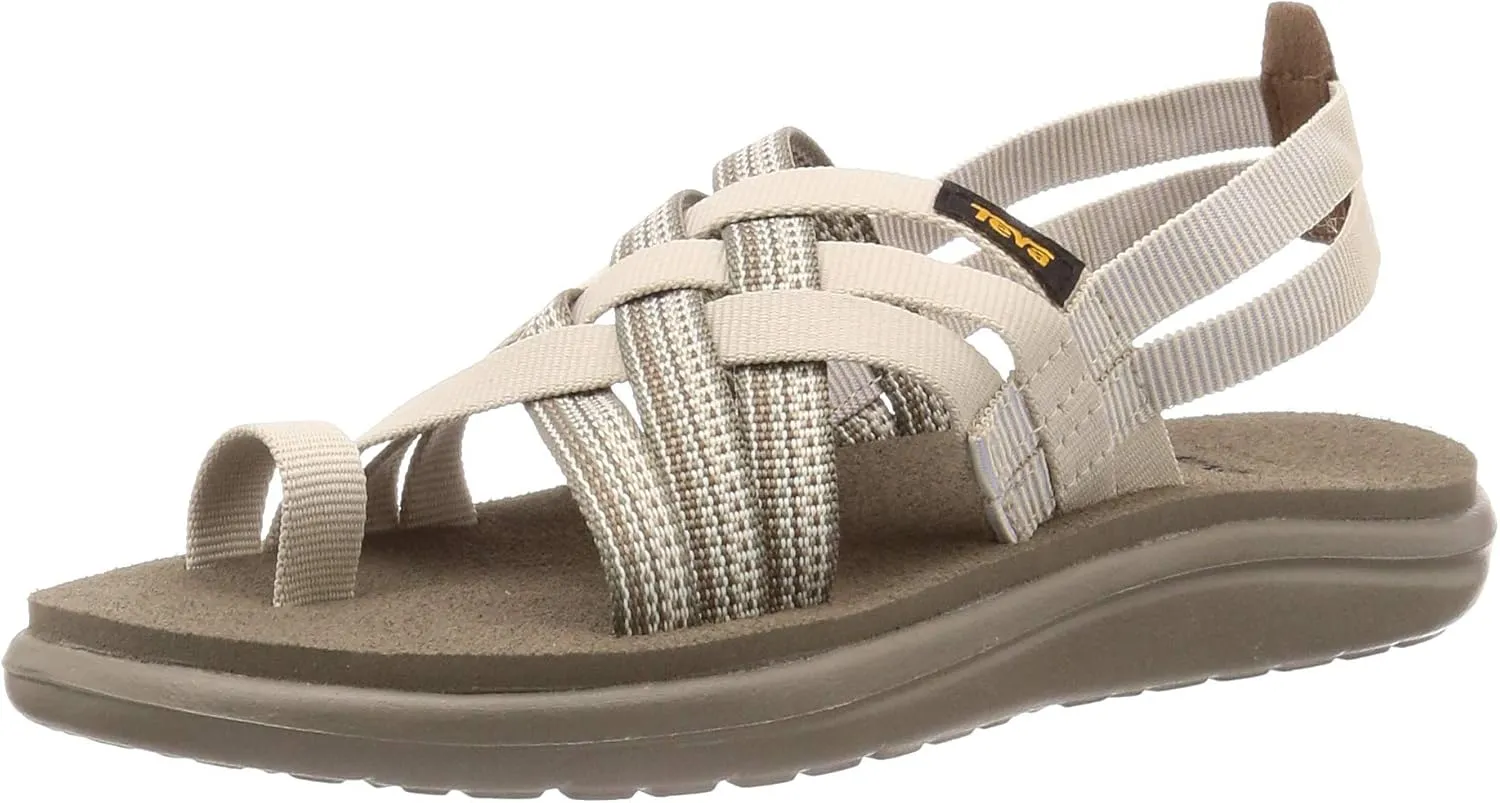 Teva Women's W Voya Strappy Leather Flip-Flop