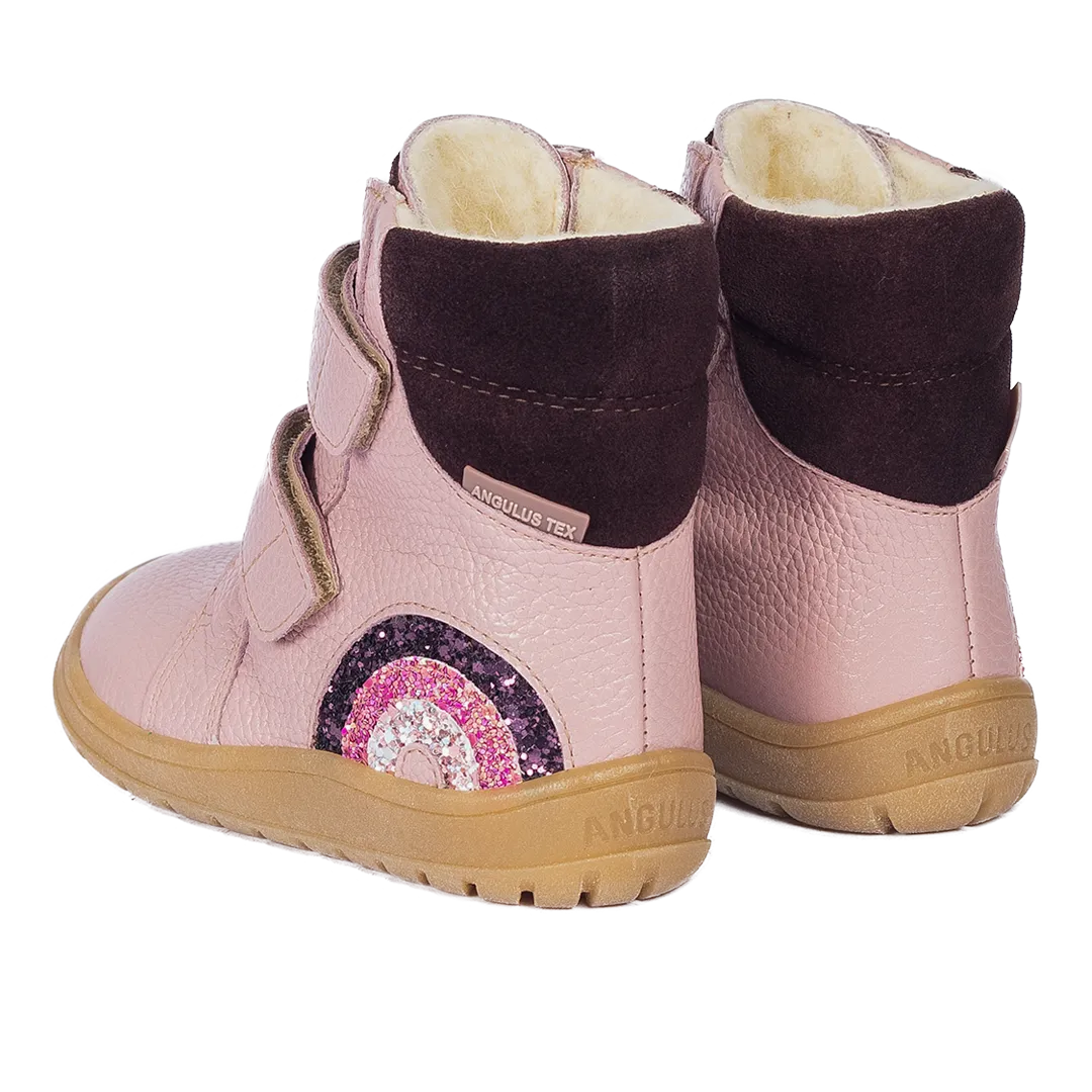 TEX-boot with sparkling glitter rainbow