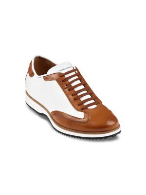 Theo Sneaker - Chestnut/white