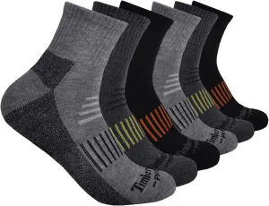 Timberland PRO Men's 6-Pack Quarter Socks