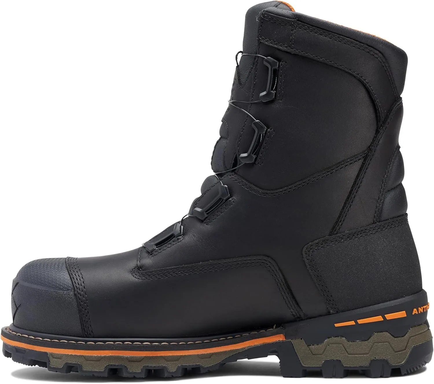 Timberland PRO Men's Boondock Boa 8 Inch Composite Safety Toe Waterproof Puncture Resistant Industrial Work Boot