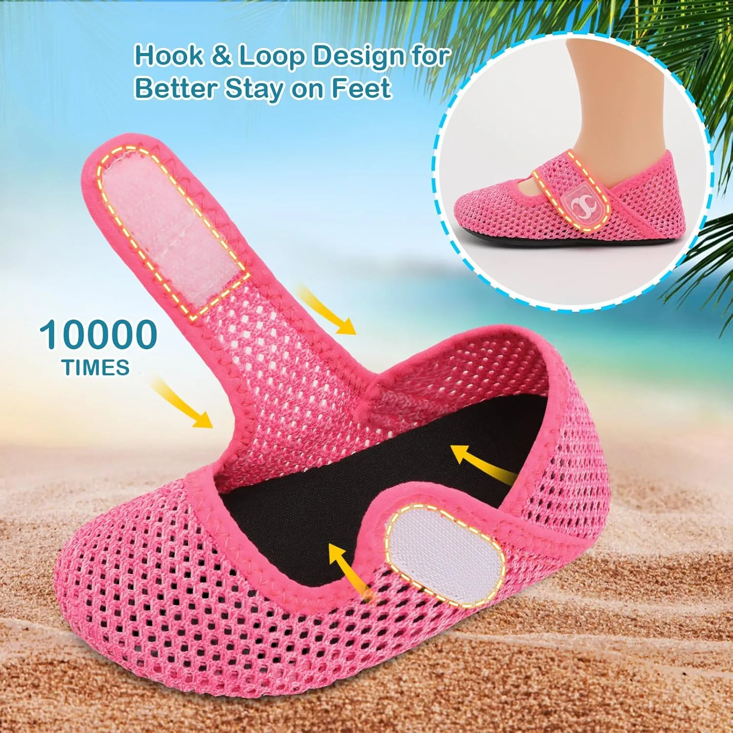 Toddler Water Shoes Baby Boy Girl Beach Swim Shoes Quick Dry Barefoot Socks Shoes Summer Slide Sandals