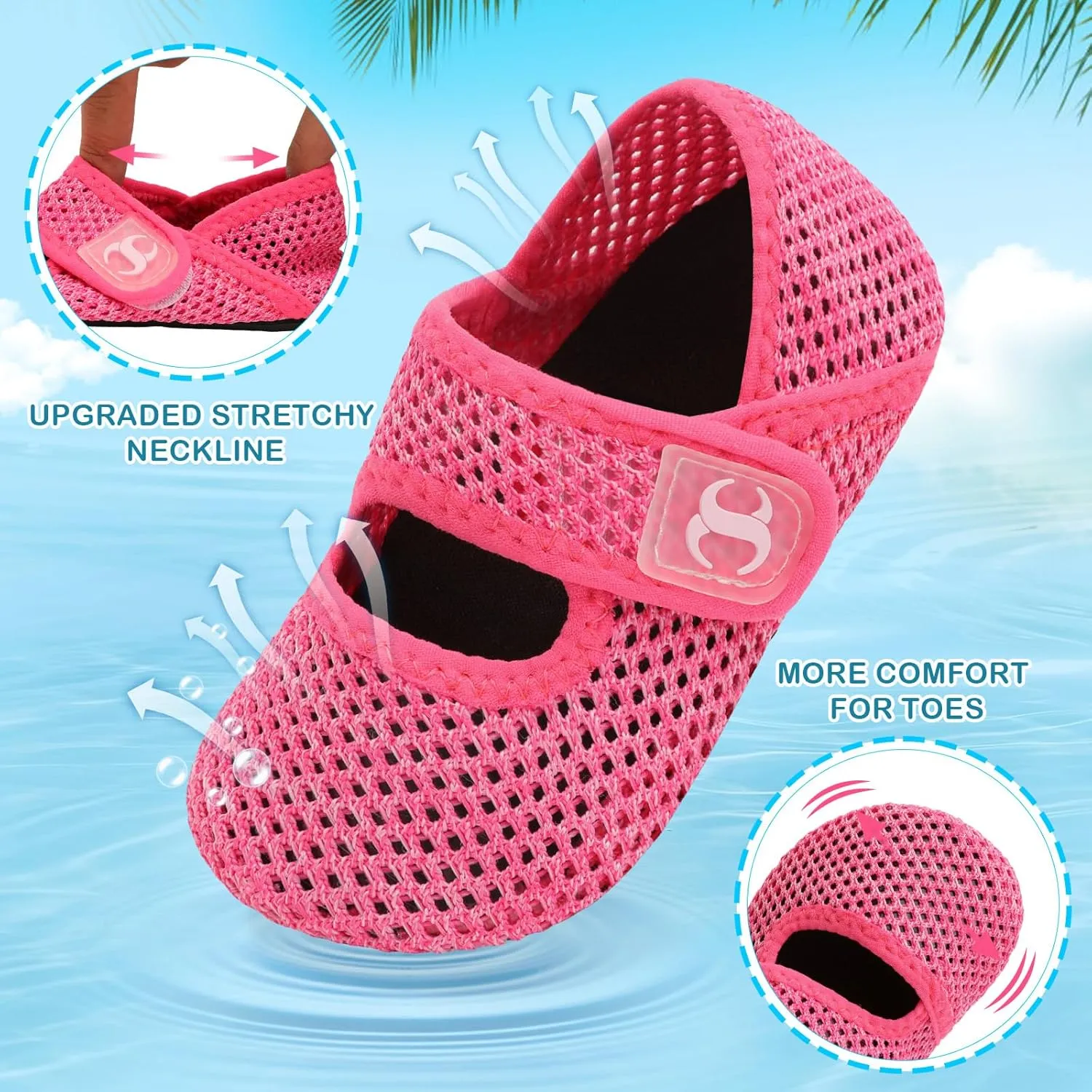 Toddler Water Shoes Baby Boy Girl Beach Swim Shoes Quick Dry Barefoot Socks Shoes Summer Slide Sandals