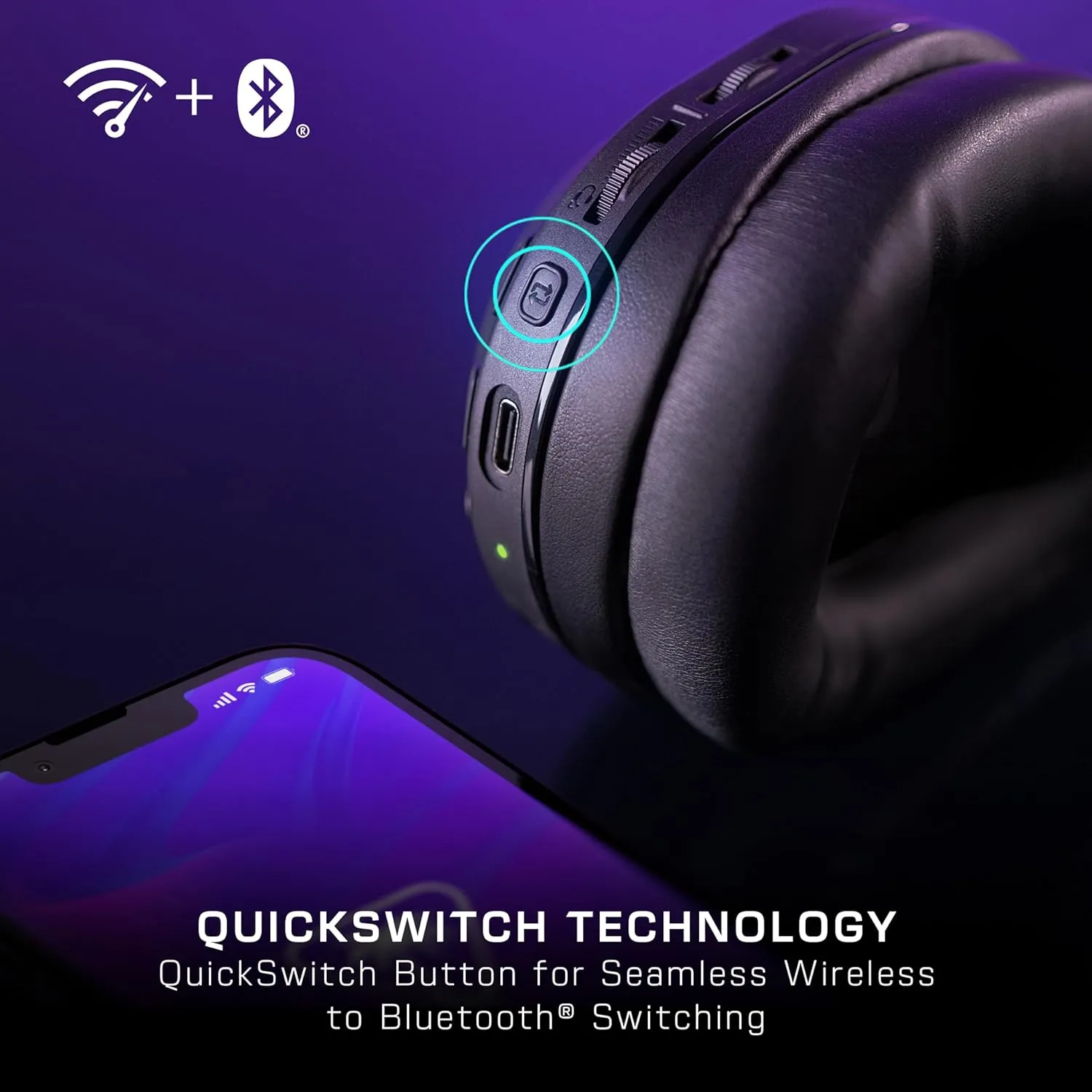 Turtle Beach Stealth 500 Wireless Gaming Headset Licensed for Xbox Series X|S, Compatible with Xbox One, Bluetooth, PC, Mobile, 40 Hr Battery, Memory Foam Cushions, Flip-to-Mute Mic, Black