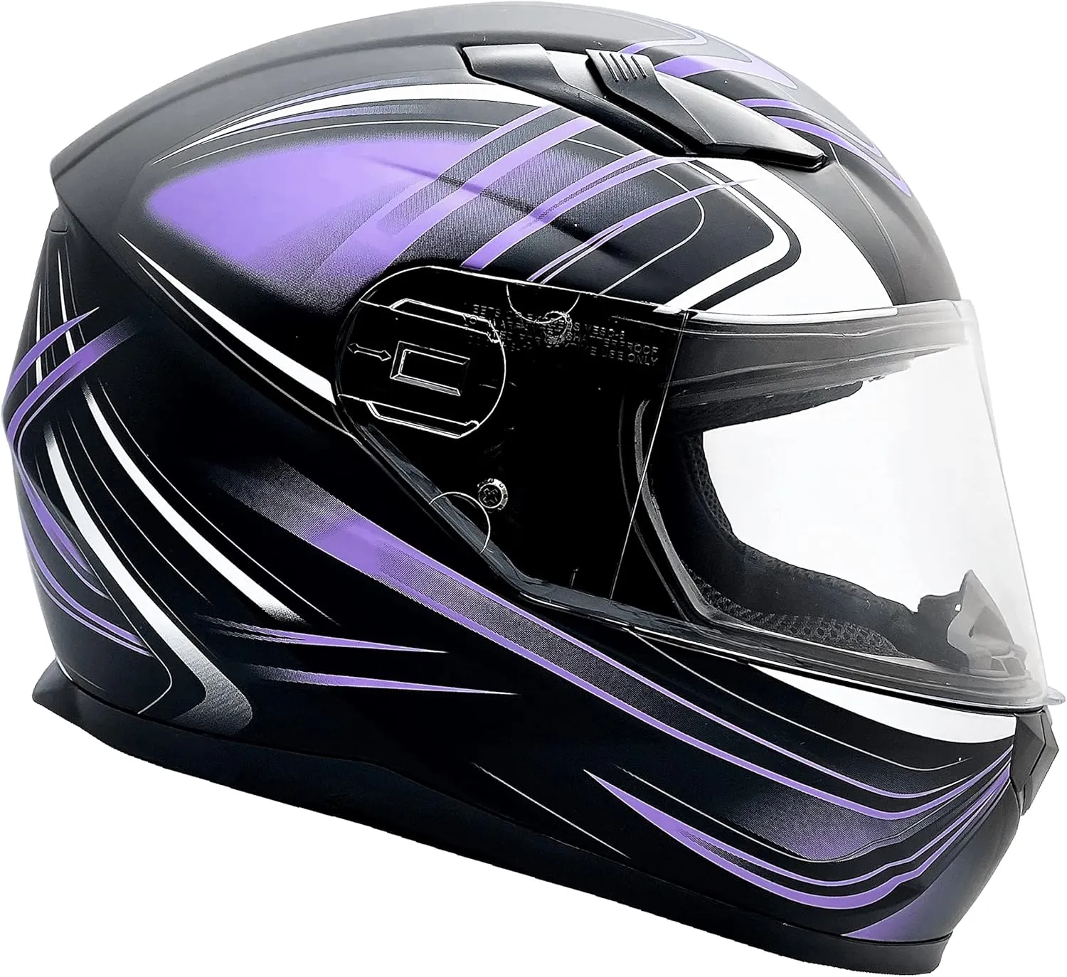 Typhoon Adult Full Face Motorcycle Helmet w/Drop Down Sun Shield DOT Certified
